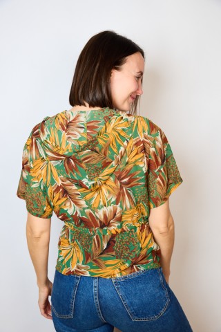 Camisa vintage verde con capucha- Ropa mujer SusiSweetdress