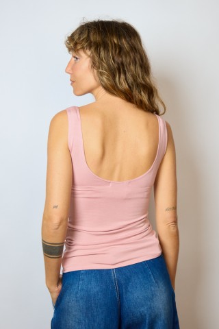 Camiseta básica SusiSweetdress rosa palo tirantes- Ropa SusiSweetdress