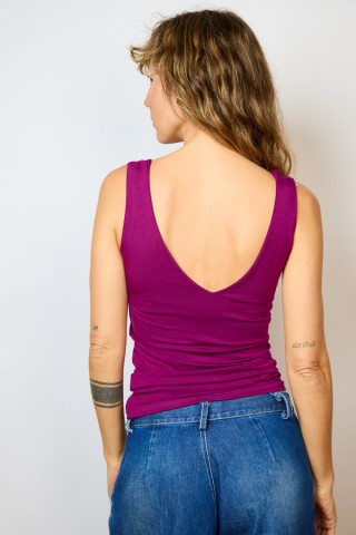 Camiseta básica SusiSweetdress purple tirantes espalda pico- Ropa SusiSweetdress