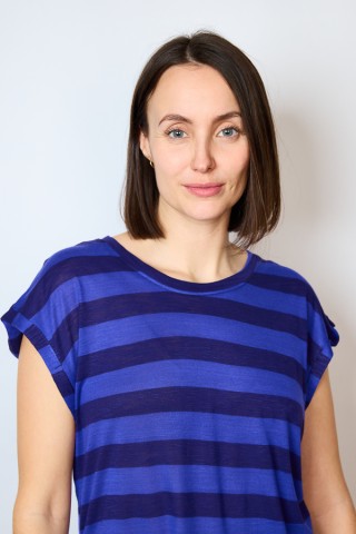 Camiseta SusiSweetdress a rayas azules- Ropa mujer SusiSweetdress