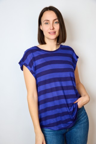 Camiseta SusiSweetdress a rayas azules- Ropa mujer SusiSweetdress