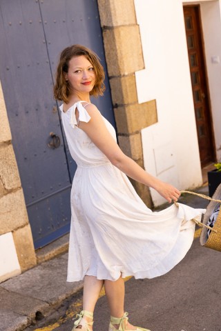 Vestido vintage blanco - Ropa mujer vintage SusiSweetdress