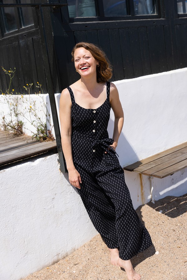 Mono Zen negro con semillas blancas- Colección SusiSweetdress
