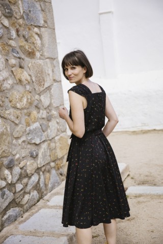 Vestid negro con tirantes anchos- Colección SusiSweetdress