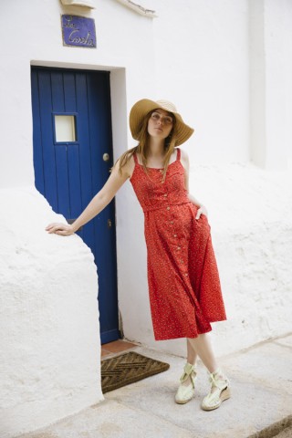Vestid rojo con tirantes- Colección SusiSweetdress