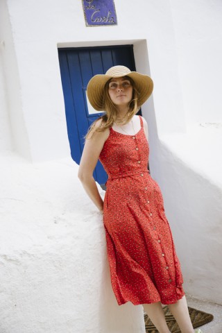 Vestid rojo con tirantes- Colección SusiSweetdress