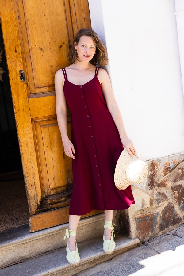 Vestid rojo con tirantes- Colección SusiSweetdress