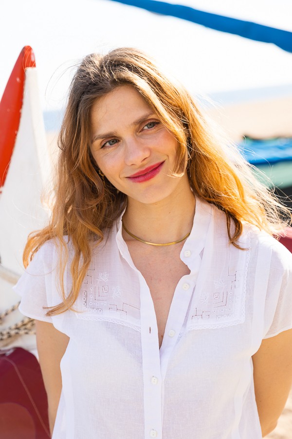 Camisa vintage blanca con bordado - Ropa mujer SusiSweetdress