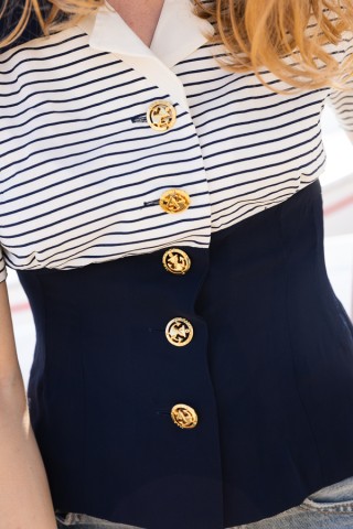 Camisa vintage marinera- Ropa mujer SusiSweetdress