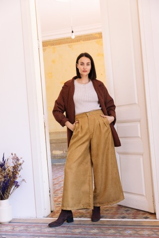 Pantalón palazzo ocre - Ropa SusiSweetdress