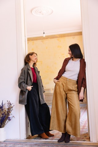Pantalón palazzo ocre - Ropa SusiSweetdress