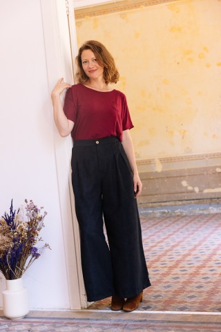 Pantalón palazzo negro - Ropa SusiSweetdress