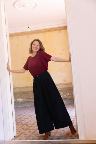 Pantalón palazzo negro - Ropa SusiSweetdress