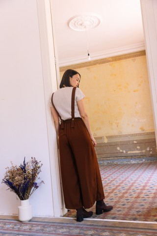 Pantalón palazzo ocre - Ropa SusiSweetdress