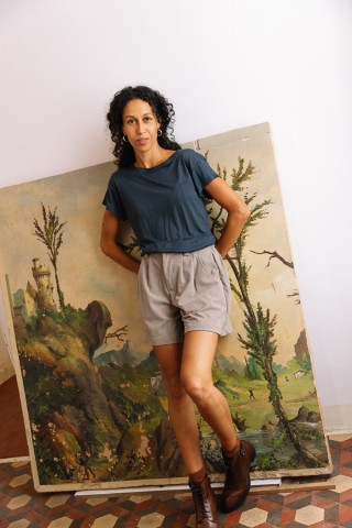Shorts de pana color gris perla- Ropa mujer SusiSweetdress