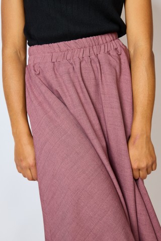 Falda maxi larga rosa viejo  con bolsillos- Ropa mujer SusiSweetdress