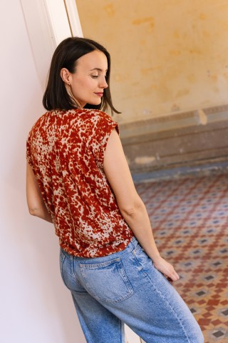 Camiseta SusiSweetdress graffiti anaranjado- Ropa mujer SusiSweetdress
