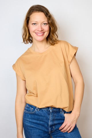 Camiseta SusiSweetdress rosa a rayas grises- Ropa mujer SusiSweetdress