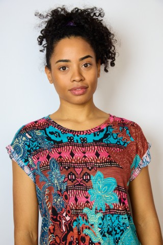Camiseta SusiSweetdress estampado colorido- Ropa mujer SusiSweetdress