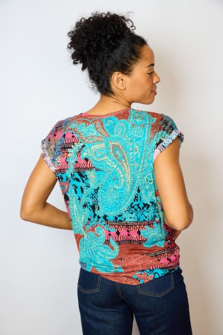 Camiseta SusiSweetdress estampado colorido- Ropa mujer SusiSweetdress
