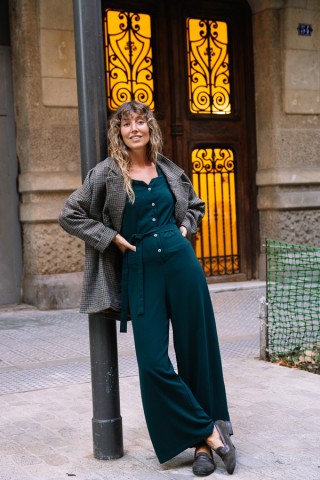 Mono verde oscuro manga corta- Colección SusiSweetdress