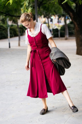 Vestid rojo con tirantes- Colección SusiSweetdress