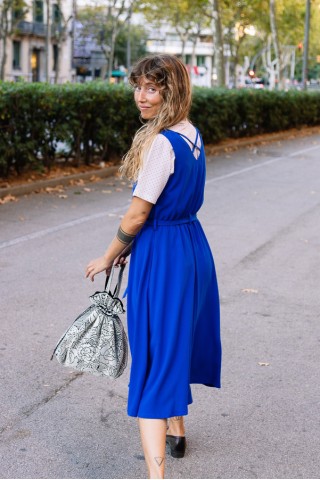 Vestid largo azul mar- Colección SusiSweetdress