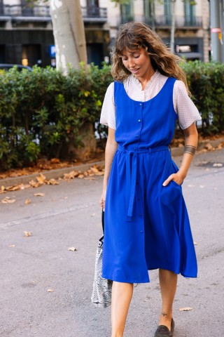 Vestid largo azul mar- Colección SusiSweetdress