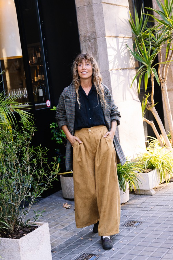 Pantalón palazzo ocre - Ropa SusiSweetdress