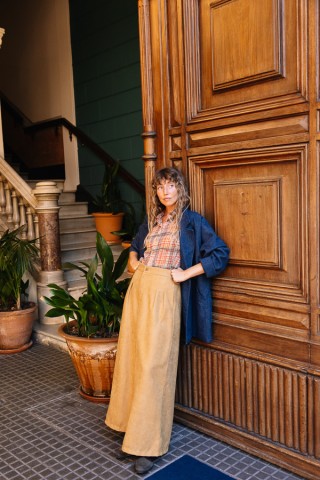 Pantalón palazzo ocre - Ropa SusiSweetdress